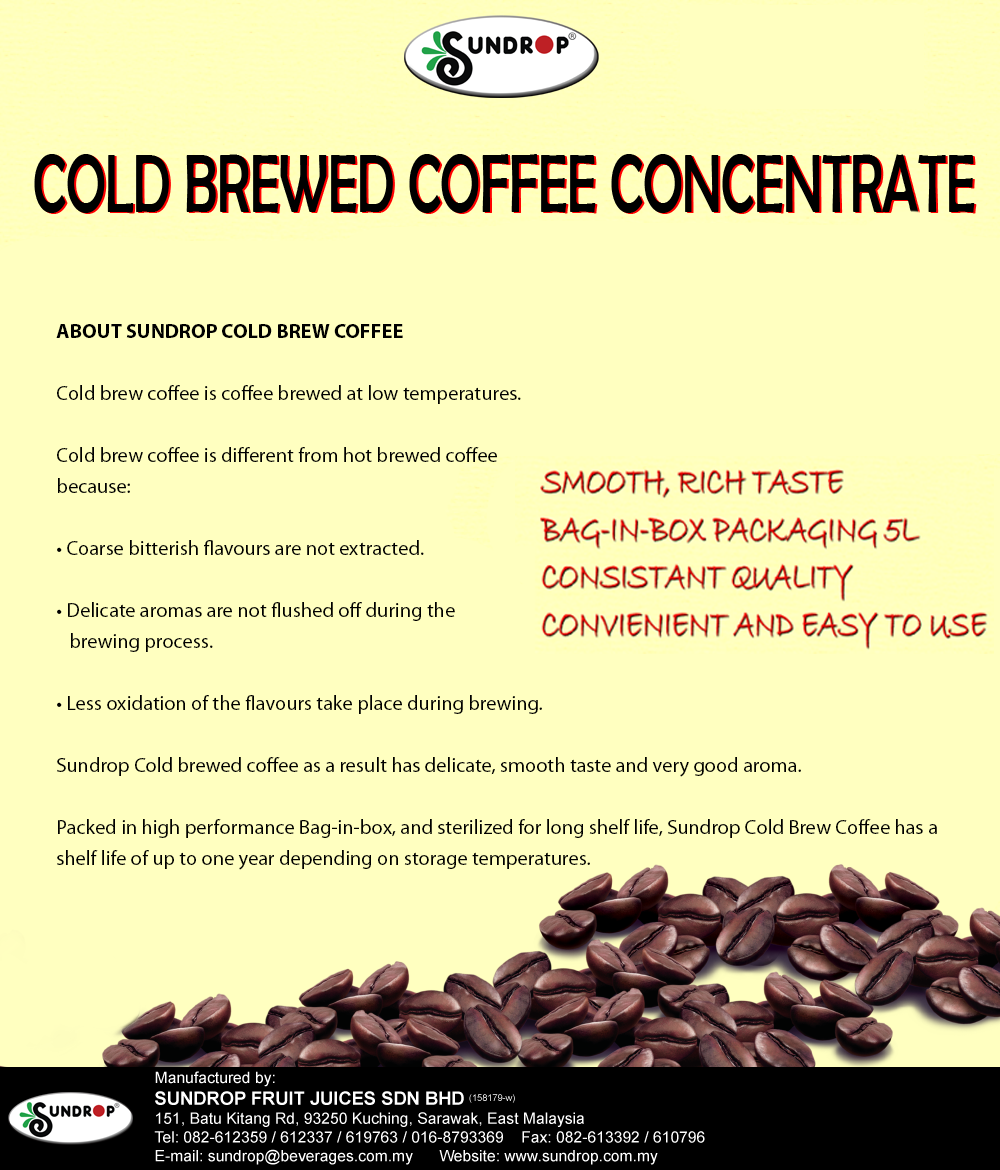 Sundrop Cold Brewed Coffee